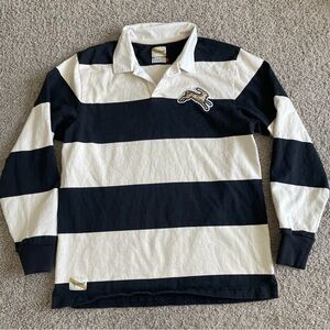 Tracksmith Cotton Striped Big Bunny Rugby Polo